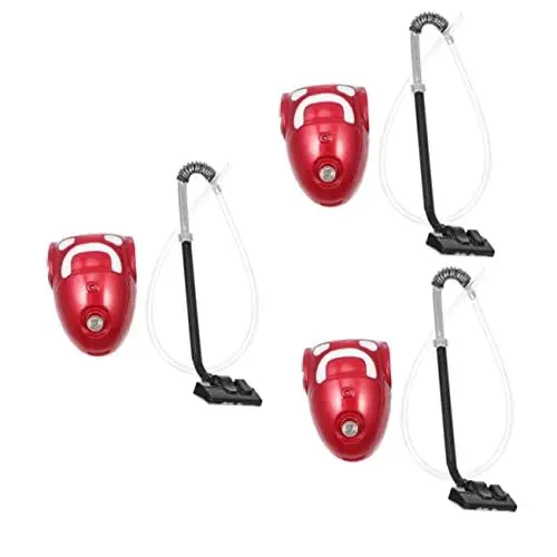 Produktbild: Totority 3st Mini-staubsauger Puppenhauszubehör Für Kleinkinder Niedliche Möbelreinigungswerkzeuge Handspielzeug-staubwedel Gefälschtes Sammlerdekor Haushalt Zinklegierung Staubfänger