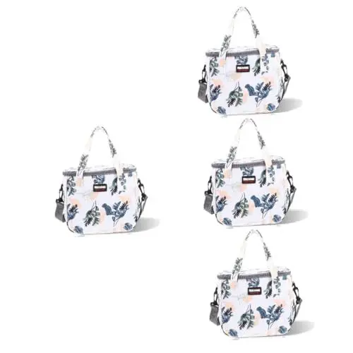 Produktbild: Totority 4 Stück Isoliertaschen große Lunchtasche -Lunchtasche Bento Lunchpaket für Kinder Arbeiter Lunchpaket isolierte Lunchtasche Muttermilch Picknicktasche Reißverschluss Brotdose