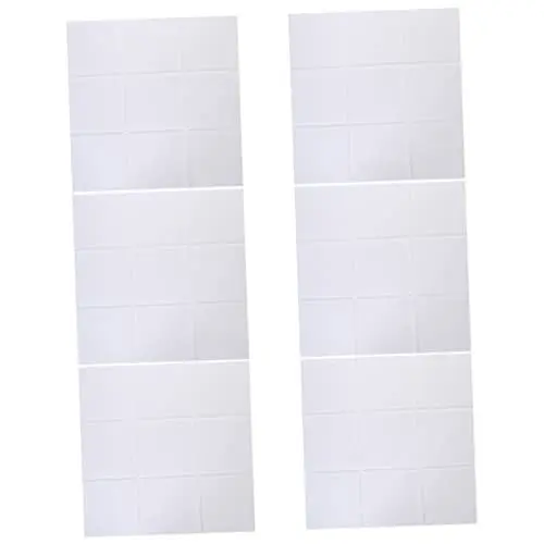 Produktbild: Totority 6 Stk Wandaufkleber Aus Filz Schallabsorbierende Platte Mit 9 Blöcken Anheftbare Studioplatten Akustische Filzplatten Schallschutz Weiß Tafel Dreidimensional Polyester Büro