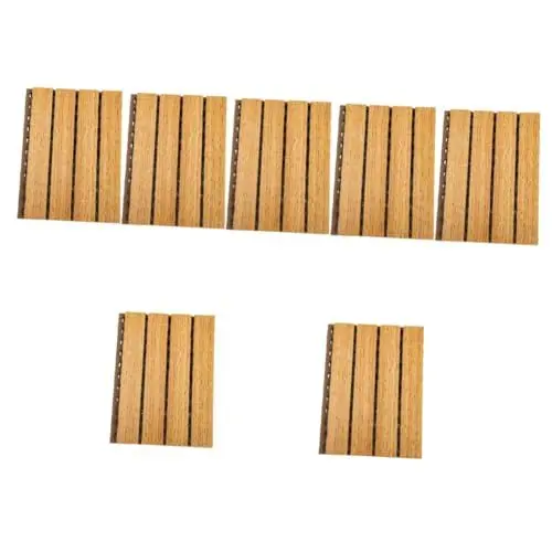 Produktbild: Totority 7st Schalldämmplatten Aus Holz Studio-wandpolsterung Akustikplatten Aus Holz Studio-wandpaneel Holzplatte Für Die Wand Sound-panels Flüssigkristall Holzlatten Kind