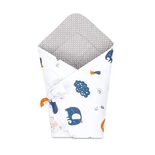 Produktbild: Totsy Baby Stillkissen klein Mond Baumwolle 80 x 80 cm Nursing und Breastfeeding Pillow Stillmond Stützkissen Stillhörnchen kleines Still Kissen und Lagerungskissen beim Stillen