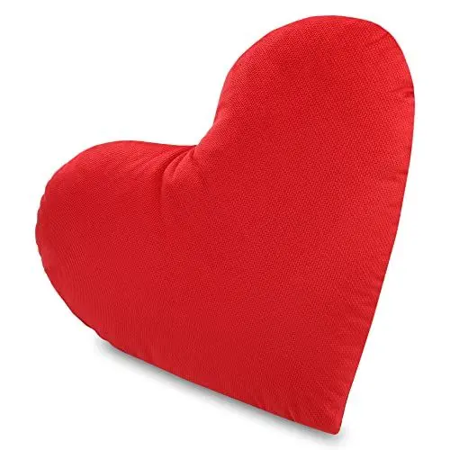 Produktbild: Totsy Baby Kissen Deko Kuschelkissen 40x35 cm - Dekokissen Kinderzimmer Zierkissen mit Füllung Zimmer Deko für Kinder Rot