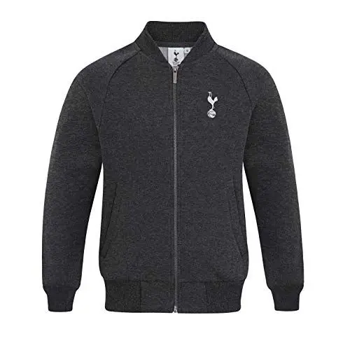 Produktbild: Tottenham Hotspur - Herren College-Jacke im Retro-Design - Offizielles Merchandise - Geschenk für Fußballfans - Dunkelgrau - S