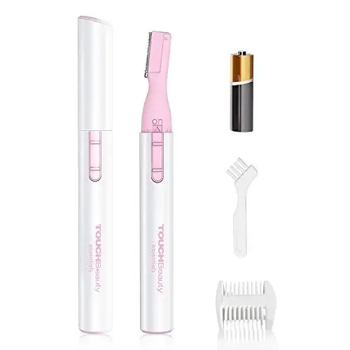 Produktbild: TOUCHBeauty Augenbrauentrimmer Elektrischer Korrekturtrimmer Kabellos für Damen,Augenbrauenrasierer Augenbrauenschneider Präzisionstrimmer mit Führungskamm, Batteriebetrieben, Rosa AG-815P