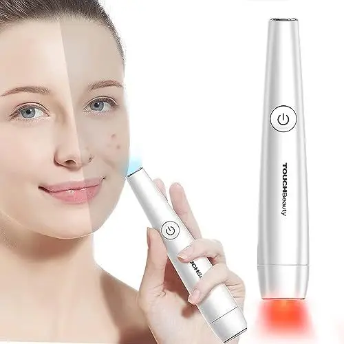 Produktbild: TOUCHBeauty Licht Therapie Akne Stift, Licht Therapie Stick Akne Behandlung Rot und Blaulicht Akne Behandlung Light Therapy Acne Pen TB-1693