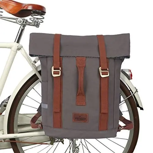 Produktbild: TOURBON wasserdichte Laptop-Tasche aus Segeltuch für Fahrrad und Kuriertasche