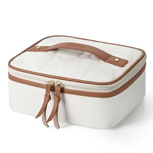Produktbild: TOURIT Kühltasche Klein Isolierte Lunch Tasche 5L Leichte Picknicktasche für Büro, Arbeit, Picknick,Beige weiß