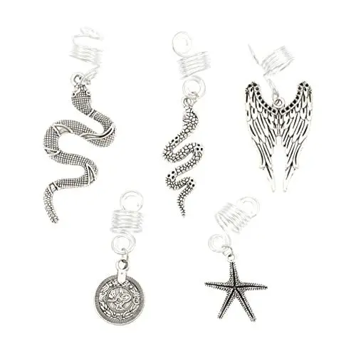 Produktbild: TOVINANNA 10 Stück Spiral-dreadlock-ringe -schmuck für Frauen Flechten Von Manschetten Modisches Flechten Von Haaren Dekorative Reifen Aus Legierung für Partys