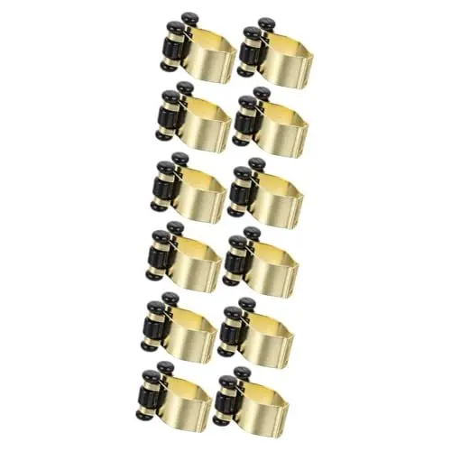 Produktbild: TOVINANNA 12 Stk Angelruten-clip Angelrutenclip Montieren Stangenhalter Fahrrad Angelrutenhalter Lagerregale Für Den Außenbereich Cue-halter Queue-rack Metall Wandbehang An Der Wand Montiert