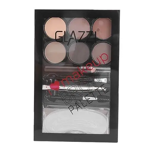 Produktbild: TOVINANNA 1 Satz Augenbrauenpuder-Set augenbrauenbürste eyebrow brush brow pen Glitzer-Make-up Make-up-Versorgung weibliches Geschenk Make-up Augenbrauenpuder Kosmetik einstellen bilden
