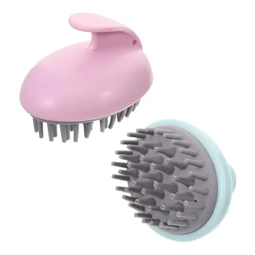 Produktbild: TOVINANNA 2St Haarshampoo-Bürste Haarmassagegerät Herrenhaarbürste Haarwuchsbürste Bürste für Naturhaar Haarbürste für Herren scalp massager shampoobürsten shampoonierbürste reinigungsbürste
