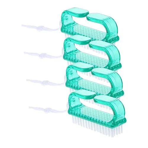 Produktbild: TOVINANNA 4 Stck Teiliges Nagelbürsten Weichem Griff Reinigungsbürste für Fuß und Fingernägel für Zuhause Tragbar und Leicht Einfache Anwendung