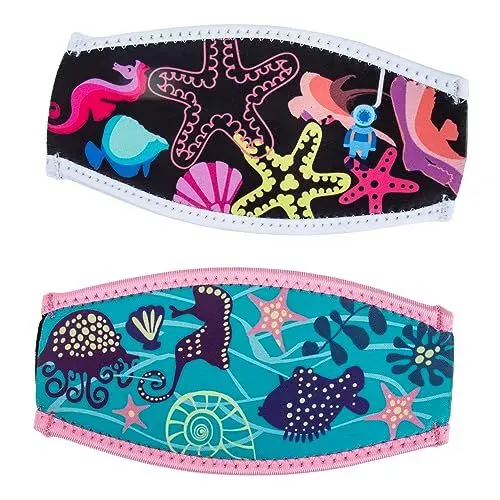 Produktbild: TOVINANNA 6 STK Tauchermaske Haarbänder Schwimmen-Stirnband Tauchmaske Spucke Haargummi Haarband Neopren-Gurtabdeckungen Maskenband tragbar Beatmungsschlauch Wickelband Brille Schutzhülle