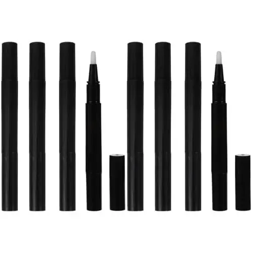 Produktbild: TOVINANNA 8 Stk Nail Rotating Pen Tube makeup tasche kosmetiktasche Stifte in großen Mengen Reiseparfüm schwarzer Nagellack schwarzer Lipgloss Kosmetikbehälter mit Pinselspitze Wimper