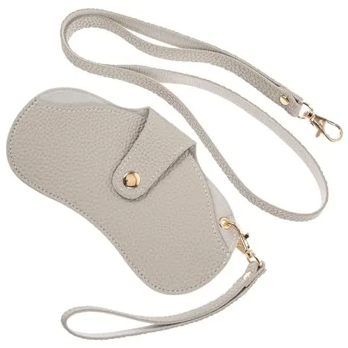 Produktbild: TOVINANNA Brillentaschenhalter Sonnenbrillenhalter Brillenhalterband Brillenetui Für Brillen Hängender Brillenhalter Tasche Mit Handgelenk Reisen Sonnenbrillentasche Kunstleder