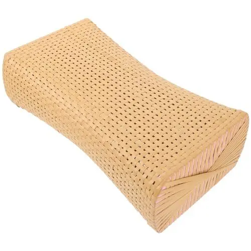 Produktbild: TOVINANNA Dampfbad Kissen Bettkissen Schlafkissen, Rattan Simuliertes Bambusmattenkissen Nackenkissen für Kosmetikstudios und den Heimgebrauch