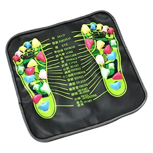 Produktbild: TOVINANNA Massage-fußmatte Fußmatte Massage Fußmassagegerät Fußmassage-werkzeug Reflexzonenmassage Akupressurmatte Pp Schwarz