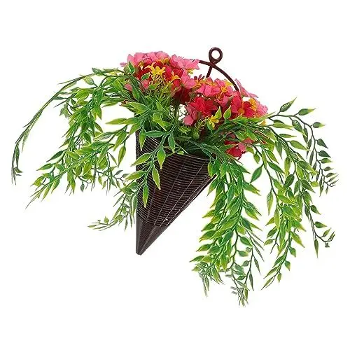 Produktbild: TOVINANNA Gefälschte Blumen Korb Künstliche Pflanze Decor Kit Realistische Künstliche Blume Für Home Office Grüne Pflanze Hängen