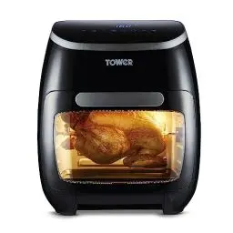 Produktbild: Tower T17039 Xpress Pro 5-in-1 Digitale Heißluftfritteuse mit Schneller Luftzirkulation, 60-Minuten-Timer - Airfryer Heißluftfritteuse XXL 11 l - 2000W - Schwarz