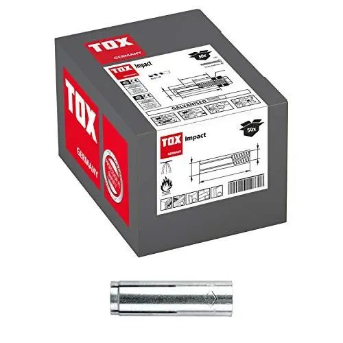 Produktbild: TOX Einschlaganker Impact 12 x 50 mm, 50 Stück, 02910006
