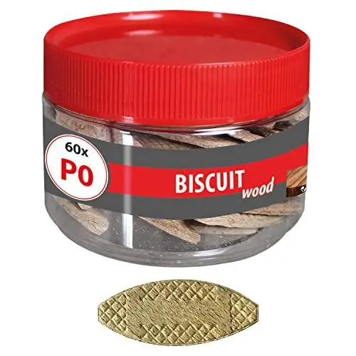 Produktbild: TOX Flachdübel Biscuit Wood Größe P0 aus Buchenholz für stabile Befestigungen von Bauteilen aus Holz, erhältlich in 3 Größen, 015260201
