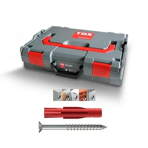 Produktbild: TOX L-BOXX Sortimentskoffer Allround Tri, effektiv, robust, belast- & stapelbar & Tri Allzweckdübel mit passenden Schrauben, 1 Stück, 094901604