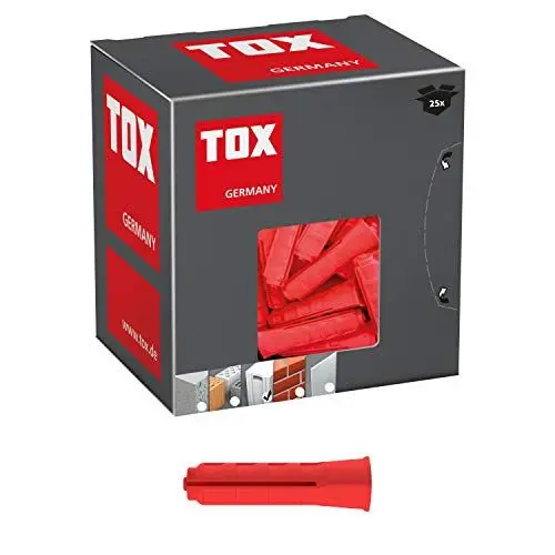 Produktbild: TOX Porenbetondübel Ytox M10 x 55 mm, Gasbetondübel mit den höchsten Haltewerten am Markt in Porenbeton, für unterschiedliche Schraubendurchmesser geeignet, 25 Stück im Karton, 096100041