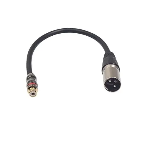 Produktbild: TOYANDONA 0.3m Xlr Cinch Kabel Audio-verbindungskabel Für Lautsprecher Und Adapterkabel Aus Pvc-material Zum Konvertieren Von Cinch Xlr-schnittstellen