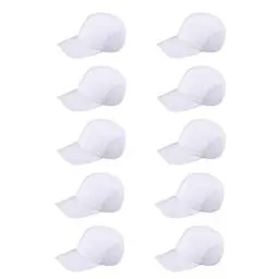 Produktbild: 10Pcs DIY White Baseball Caps Hüte Kreative Malerei Sonnenhüte Caps Jugendsportkappe für Kinder DIY Machen Malen Wandert im Freien Outdoor- Aktivitäten