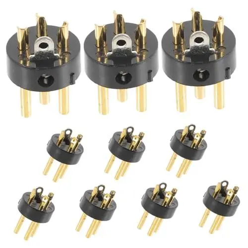 Produktbild: TOYANDONA 10St Lavaliere Radio XLR-Anschlussstecker Stecker-auf-Stecker-Adapter Aux-Kabel lautsprecherstecker kabelverbinder 3-poliger Stecker für Mikrofon Dreiadriger XLR- Abs