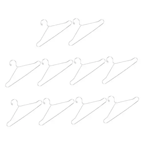 Produktbild: TOYANDONA 10St Puppenaufhänger Hemdenbügel mini Mini-Kleiderbügel Puppen-Outfit-Aufhänger puppenkleiderbügel Puppen kleiderbügel Puppen Babys Puppen Miniaturspeicher Hundeanhänger Eisen