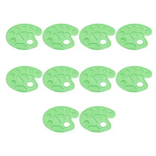 Produktbild: TOYANDONA 10 Stück 10 Farbwanne Für Kinder Ölgemälde Tablett Aquarellpalette Farbmischer Kunststoffschalen Aquarell-mischschale Farbmischplatte Plastikpalette Malpalette Malen