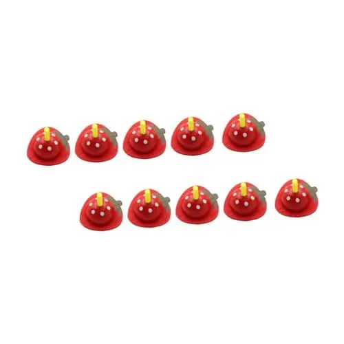 Produktbild: TOYANDONA 10st Bunter Fruchtkreisel Früherziehungsspielzeug Oberteile in Tierform Interaktive Spiele Für Babys Klassisches Aktivitätsspielzeug Peg-Tops-Spielzeug Kinderoberteile Hölzern