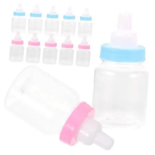 Produktbild: TOYANDONA 12St Babyflaschen flaschen babygeschenke -Flaschen-Transparent Pop Fütterung Rosa neugeborenen hochzeitsdeko Nuckelflasche dekorative Süßigkeitenflasche