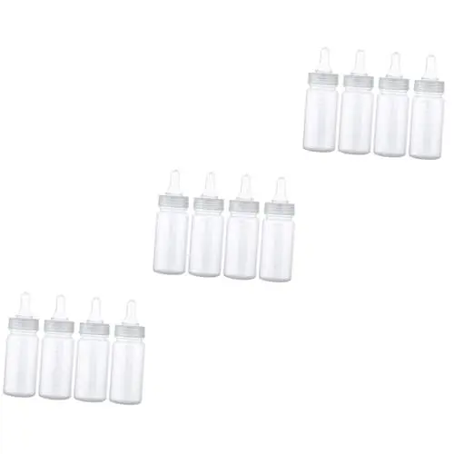Produktbild: TOYANDONA 12 Stk Nuckelflasche Babyflaschen Milchflasche Stillflaschen Flaschen 0-3 Monate plastikflasche kunststoffflasche Babyfläschchen aus Kunststoff Babyflasche mit Waage pp Transparent
