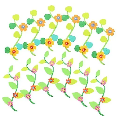 Produktbild: TOYANDONA 12 Stück Wanddekoration 3D Wand Dekor 3D Wandaufkleber Pinnwände Für Wände Kindergarten Wandkunst Pflanzenaufkleber Abziehbilder Pflanzendekor Wandhandwerk Eva