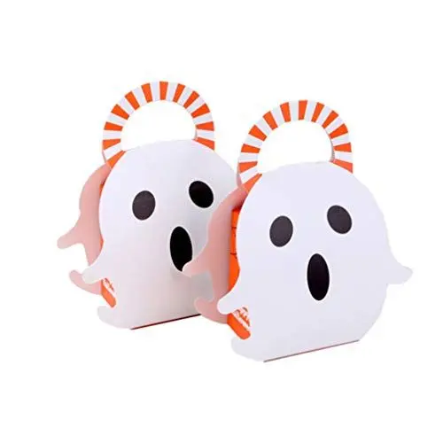 Produktbild: TOYANDONA 12 Stücke Halloween Tragetaschen Geist Tasche Papier Geschenktüte Geschenktasche Papiertüte Deko Süßigkeiten Tüten Beutel für Halloween Mitgebsel Partyartikel Scherzartikel