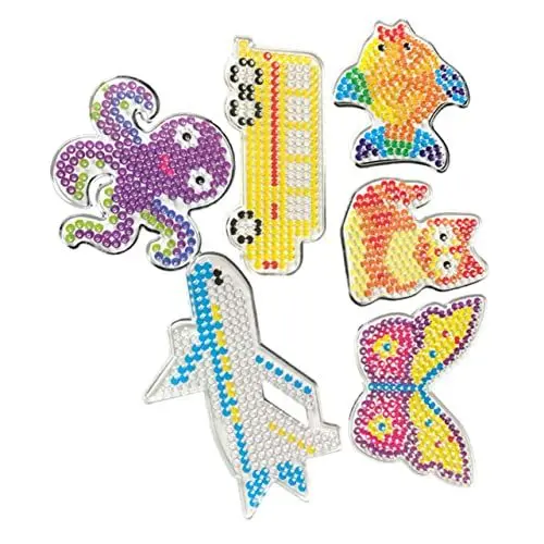 Produktbild: TOYANDONA Fantasievolles Spielen Für Kinder 12-teilige Stecktafel-Sets Aus Kunststoff Mit Bügelperlen Für Pädagogisches Basteln Leicht Zufälliger Stil