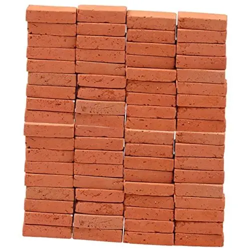 Produktbild: TOYANDONA Miniatur Ziegelsteine Für Landschaftsbau DIY Sandkasten Zubehör Bausteine Für Kreative Modelle Und Modellbau Perfekte Miniatur Ziegel Für Bauprojekte