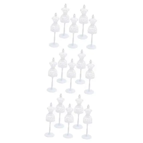 Produktbild: TOYANDONA 15 STK Spielzeug Puppen Schneiderpuppe Spielzeug Mannequin Puppe Schaufensterpuppe Nähen Puppenhaus Zubehör Selber Machen Puppenschaufensterpuppe Miniatur Kind Spielzeugzimmer Weiß