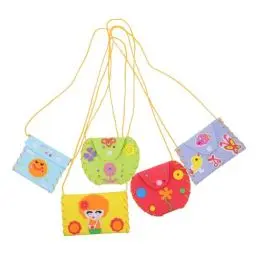 Produktbild: TOYANDONA 15 Sätze Diy Geldbörse Mini-geldbörse Gehäkelte Geldbörse Strickset Geldbörse Nähen Erste-hilfe-nähset Mein Erstes Nähset Basteln -geldbörse Kind Handbuch Eva Taschen