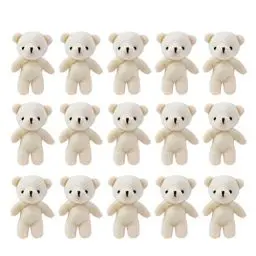 Produktbild: TOYANDONA 18Pcs Mini Bear Stuffed Bears Kleiner Bären Schlüsselbär Doll Plüsch Weiche Spielzeugpuppenhaus Bären Hochzeit Geschenkbox Doll Handwerk Accessoires für Keychain Cake Geburtstag