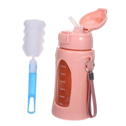 Produktbild: TOYANDONA 1Satz Sportwasserflasche Multifunktionswasserflasche mit Skalierung Auslaufsicher für Fitness Training und Outdoor Aktivitäten