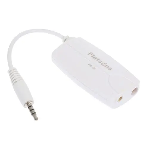 Produktbild: TOYANDONA 1Stk Effektor transfer Telefon-Software-Effektor Zubehör für Musikinstrumente Handyzubehör Bassgitarre gitarrenzubehör Gitarren-Adapter Effektor für E-Gitarre Bass-Adapter Abs Weiß