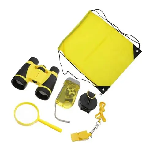 Produktbild: TOYANDONA 1 Abenteuerspielzeug Für Kinder Schmetterlingsfangset Entdeckerausrüstung Fangspielzeug Natürliches Erkundungsspielzeug Schmetterlingsfangset Mini Fernglas Orangefarbene
