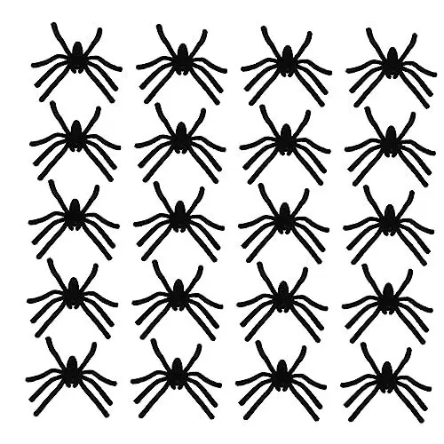 Produktbild: TOYANDONA 1 Satz 20St Fusselspinne Halloween Scherzartikel Halloween Dekoration Halloween Trick Spielzeug Tierspielzeug Mini-Plüschtiere Halloween-Zubehör Halloween-Spinne Beflockung