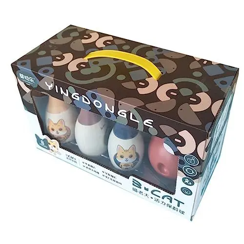 Produktbild: TOYANDONA 1 Satz Bowlingkugel Spielzeug Bowlingspiel aus Holz Spielzeug für Familienaktivitäten Kinder Bowling Set Kindergarten Spielzeug Spielzeuge Spielzeug für draußen Bowling-Spielzeug