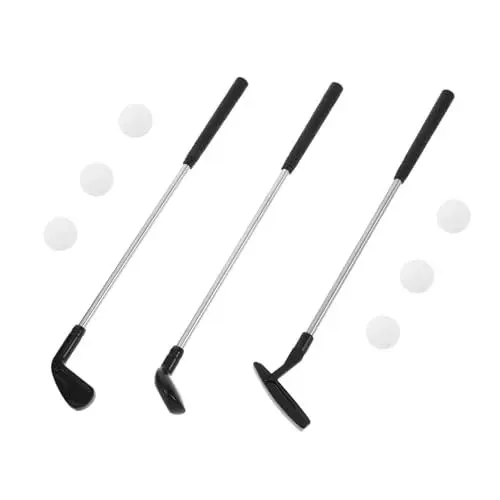 Produktbild: TOYANDONA 1 Satz Golfclubs golfspiel für Kinder Golfschläger für Kinder Kindergolf Minigolf-Putter Dekorationen für Golfpartys Golfschläger für Kleinkinder Golfruten Kinder-Putter Metall