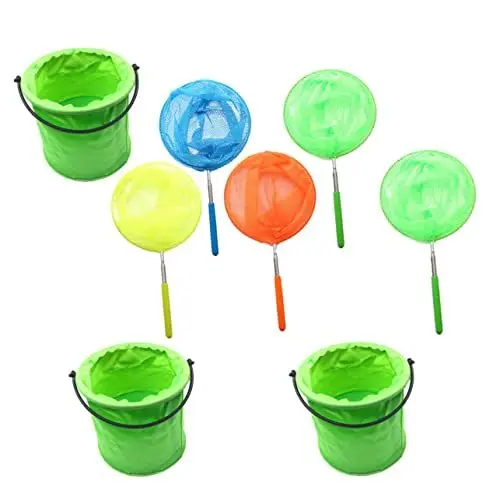 Produktbild: TOYANDONA 1 Satz Insekten Fischen Nach Netzen Fangspielzeug Für Kinder Im Freien Schmetterlingsnetze Kinder Spielsets Fisch-raupennetz Outdoor-spielset Für Kinder Insektennetze Nylon