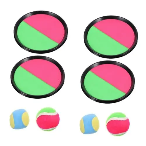 Produktbild: TOYANDONA 1 Satz Klebrige Schlägerspielzeuge Wurf Und Fangspiel Interaktives Spielzeug Wurfspielzeug Wurfpaddel Ball Lernspielzeug Wurfballspielzeug Klebriges Spielzeug